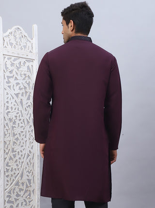 Men Sequins Embroidered Kurtas