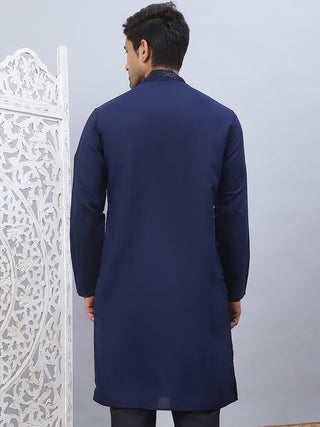 Men Sequins Embroidered Kurtas