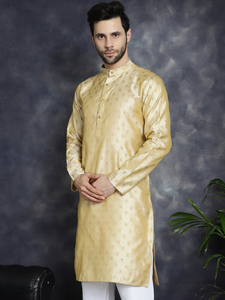 Woven Design Silk Blend Kurtas