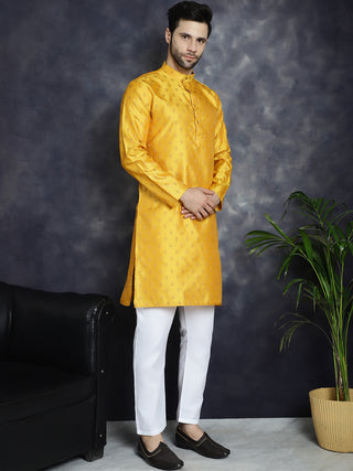 Woven Design Silk Blend Kurtas