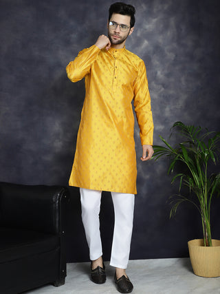 Woven Design Silk Blend Kurtas