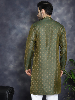 Woven Design Silk Blend Kurtas