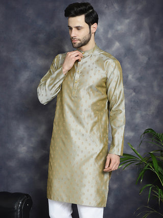 Woven Design Silk Blend Kurtas