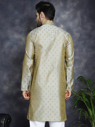 Woven Design Silk Blend Kurtas