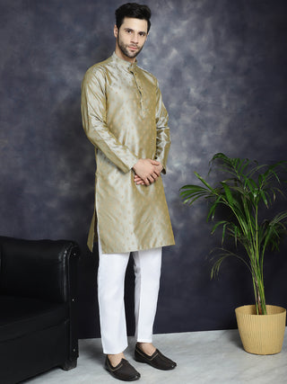 Woven Design Silk Blend Kurtas