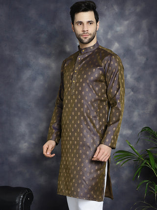 Woven Design Silk Blend Kurtas