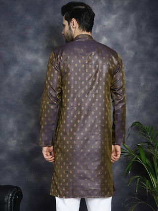 Woven Design Silk Blend Kurtas