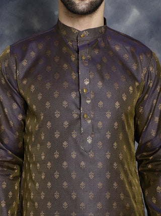 Woven Design Silk Blend Kurtas