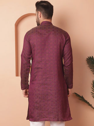 Woven Design Silk Blend Kurtas