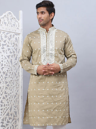 Men's Sequins Embroidered Kurtas