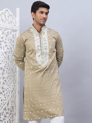 Men's Sequins Embroidered Kurtas