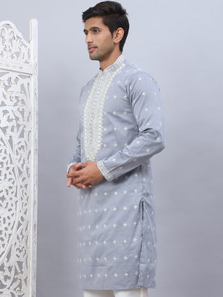 Men's Sequins Embroidered Kurtas