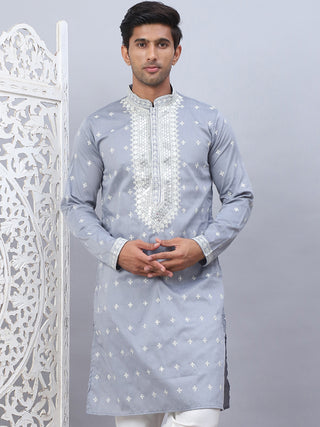 Men's Sequins Embroidered Kurtas