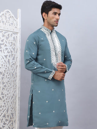 Men's Sequins Embroidered Kurtas