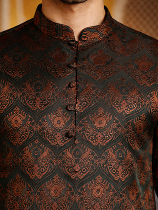 Jacquard Silk Kurta for Men