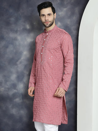 Men's Sequins Embroidered Kurtas