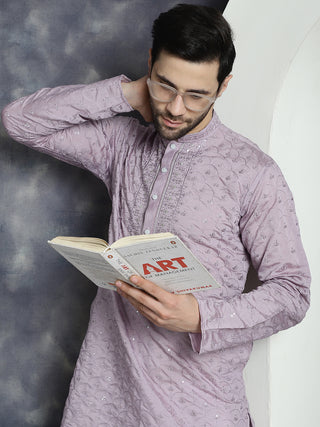 Men's Sequins Embroidered Kurtas