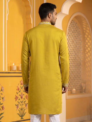 Men's Embroidered & Mirror Work Kurta.