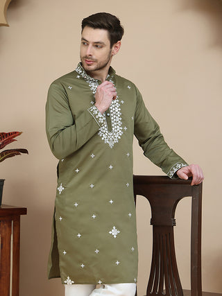 Men's Embroidered Kurtas