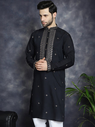 Men's Sequins Embroidered Kurtas