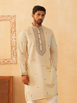 Men's Sequins Embroidered Kurtas