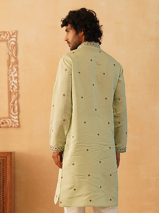 Men's Sequins Embroidered Kurtas