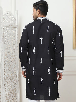 Collar Chikankari Embroidered Kurtas