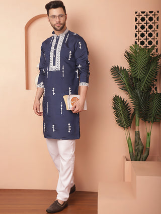 Men's Collar Chikankari Embroidered Kurtas