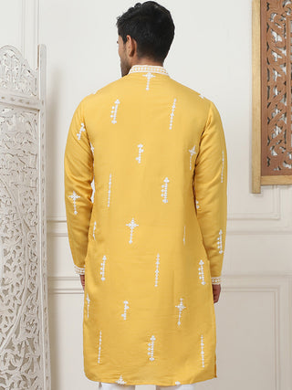 Collar Chikankari Embroidered Kurtas