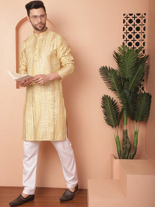 Men's Mirror Work Kurtas