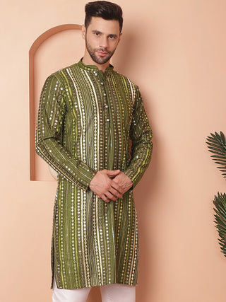 Men's Mirror Work Kurtas