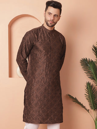 Men's Chikankari and Sequence Kurtas