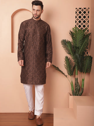 Men's Chikankari and Sequence Kurtas