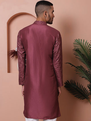 Men's Embroidered and Sequins Kurtas