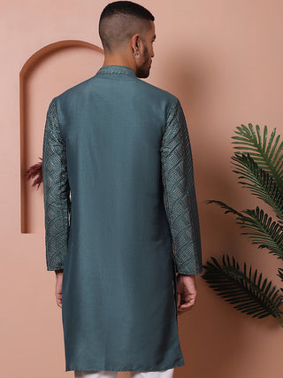 Men's Embroidered and Sequins Kurtas