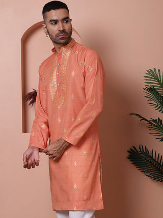 Men's Foil Printed Kurtas