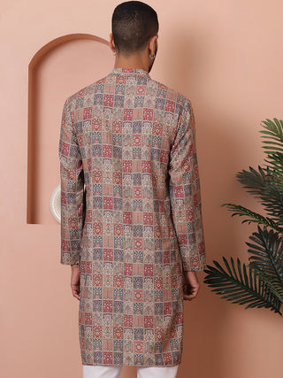 Men Printed Cotton Kurtas