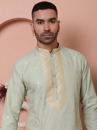 Men's Foil Printed Kurtas