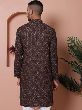 Men's Sequins and Embroidered Kurtas