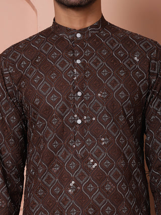 Men's Sequins and Embroidered Kurtas