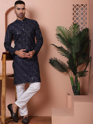 Men's Sequins and Embroidered Kurtas