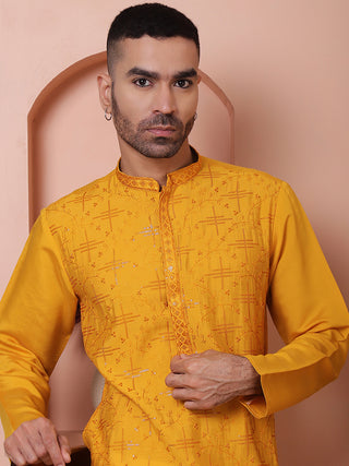 Men's Embroidered and Sequins Kurtas