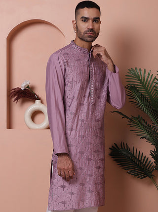 Men's Embroidered and Sequins Kurtas