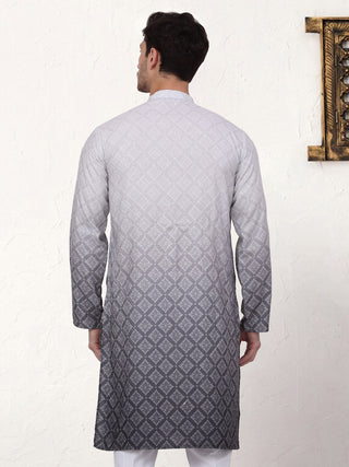 Men's Ombre Pure Cotton Straight Kurta