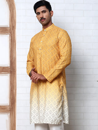 Ombre Printed Kurta For Men