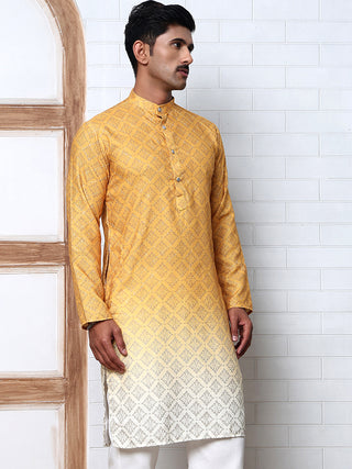 Ombre Printed Kurta For Men