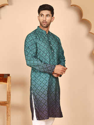 Ombre Printed Kurtas For Men