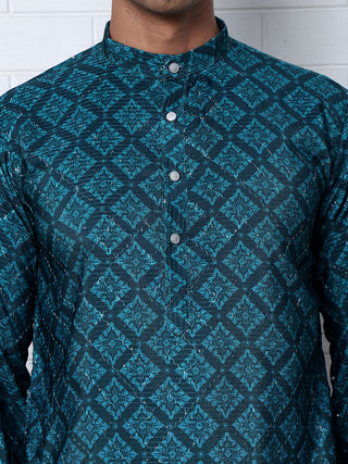 Ombre Printed Kurta For Men