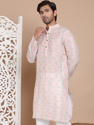 Men's Printed Pure Cotton Kurtas