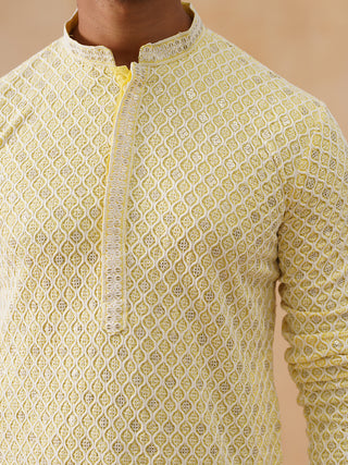Men's Chikankari Embroidered and Sequence Kurtas